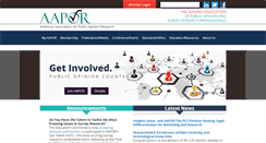 Desktop Screenshot of aapor.org