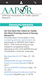 Mobile Screenshot of aapor.org