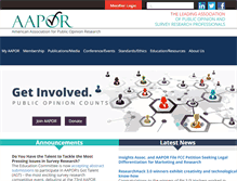 Tablet Screenshot of aapor.org